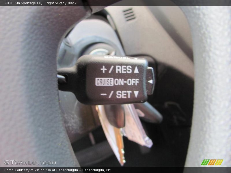 Bright Silver / Black 2010 Kia Sportage LX