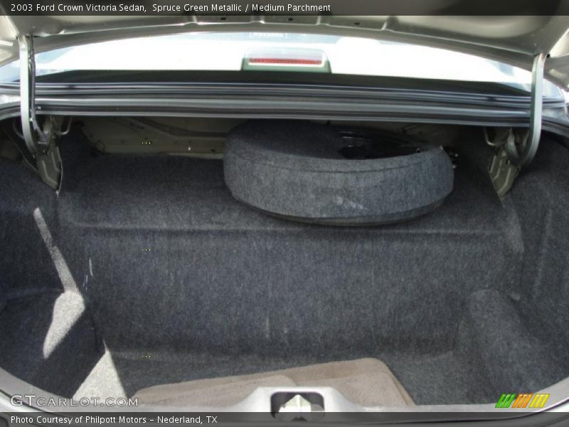 Spruce Green Metallic / Medium Parchment 2003 Ford Crown Victoria Sedan