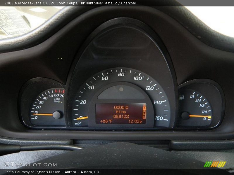 Brilliant Silver Metallic / Charcoal 2003 Mercedes-Benz C C320 Sport Coupe