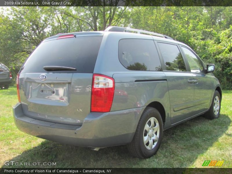 Olive Gray / Gray 2009 Kia Sedona LX