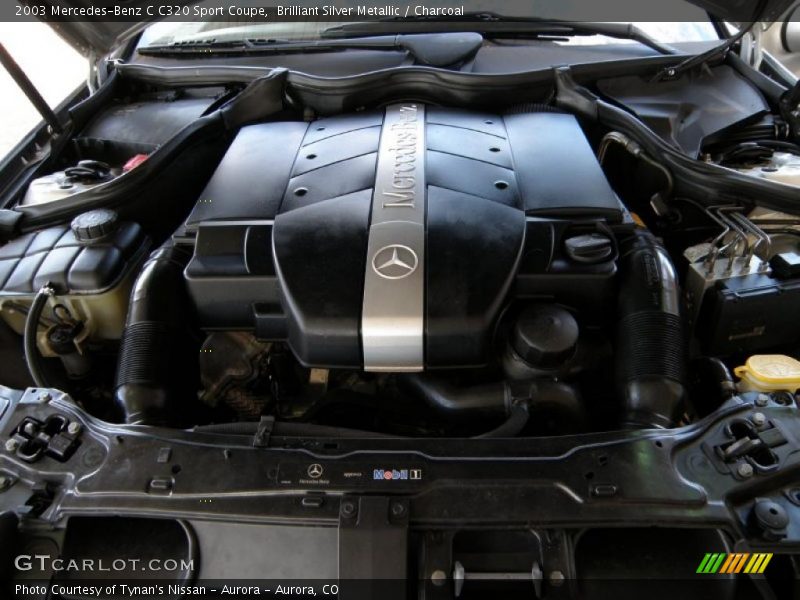 Brilliant Silver Metallic / Charcoal 2003 Mercedes-Benz C C320 Sport Coupe