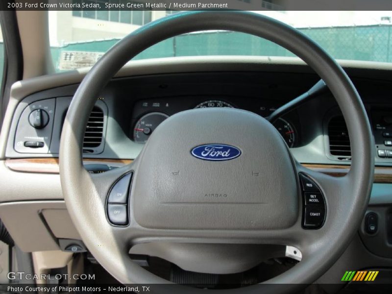 Spruce Green Metallic / Medium Parchment 2003 Ford Crown Victoria Sedan