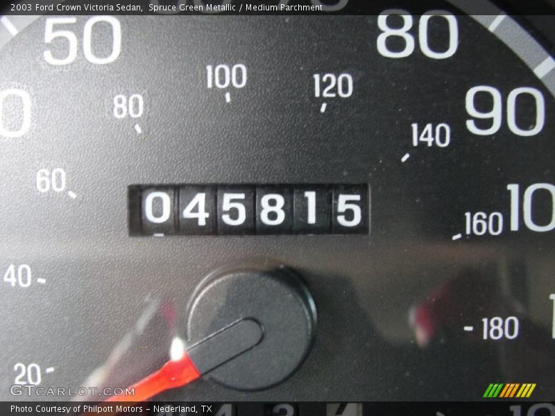 Spruce Green Metallic / Medium Parchment 2003 Ford Crown Victoria Sedan
