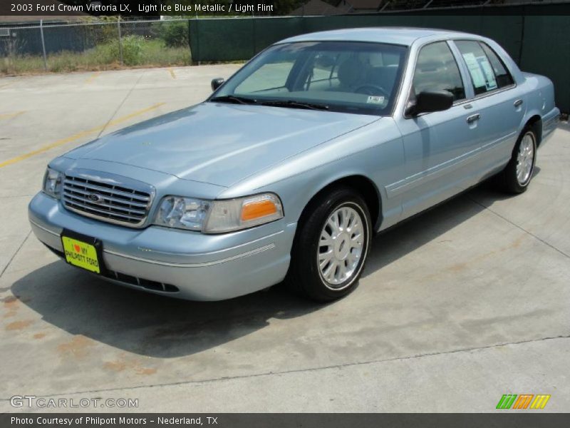 Light Ice Blue Metallic / Light Flint 2003 Ford Crown Victoria LX