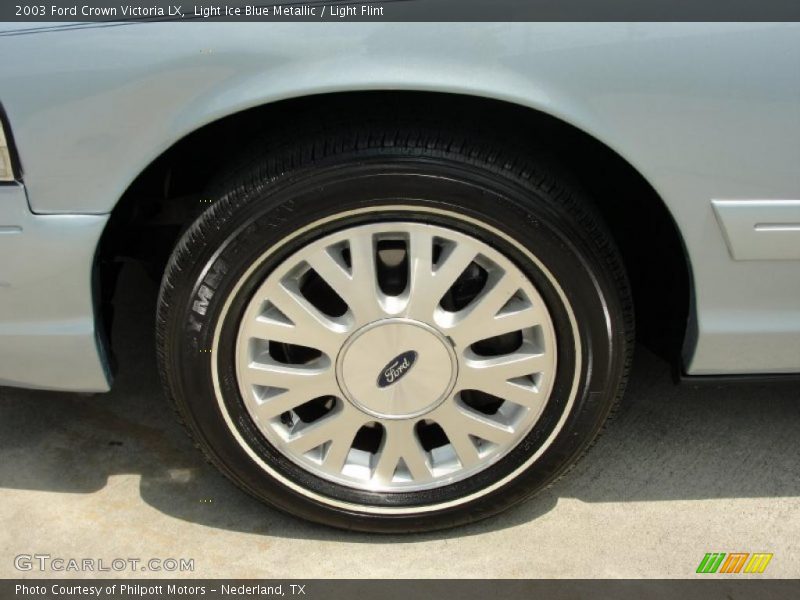 Light Ice Blue Metallic / Light Flint 2003 Ford Crown Victoria LX