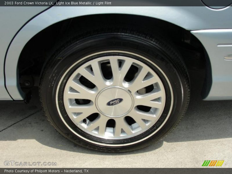 Light Ice Blue Metallic / Light Flint 2003 Ford Crown Victoria LX