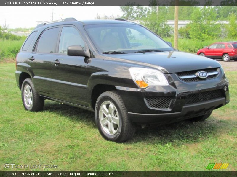 Black Cherry / Beige 2010 Kia Sportage LX V6 4x4