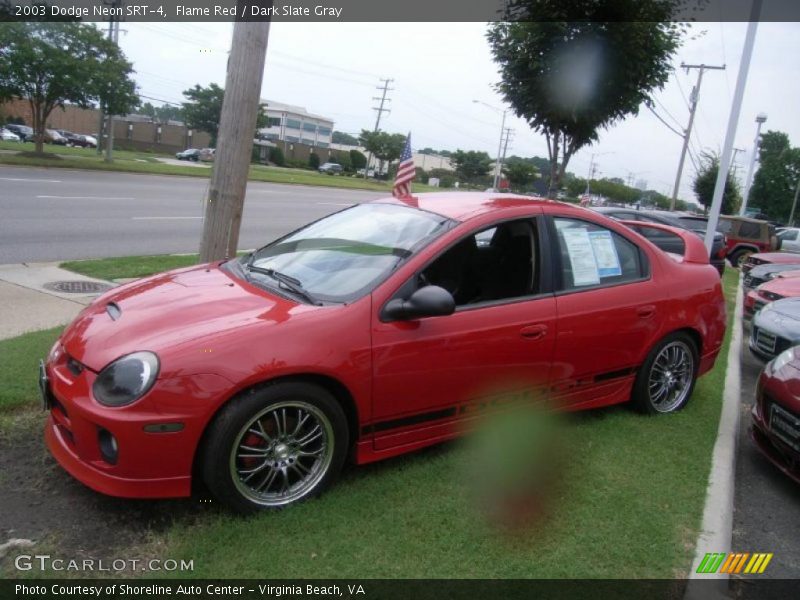 Flame Red / Dark Slate Gray 2003 Dodge Neon SRT-4