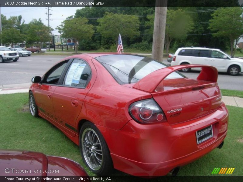 Flame Red / Dark Slate Gray 2003 Dodge Neon SRT-4