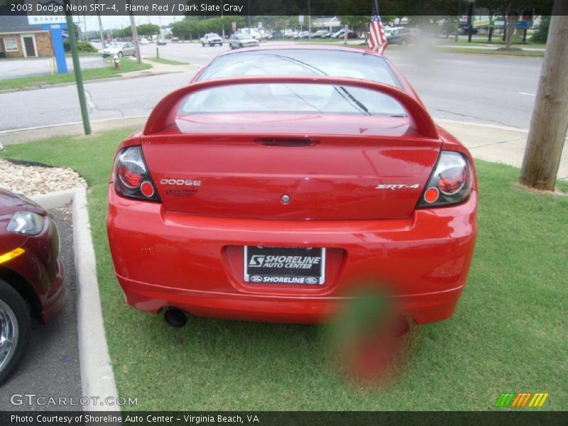 Flame Red / Dark Slate Gray 2003 Dodge Neon SRT-4