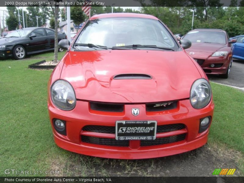 Flame Red / Dark Slate Gray 2003 Dodge Neon SRT-4