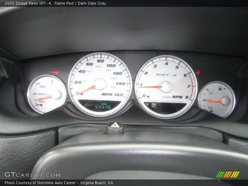 Flame Red / Dark Slate Gray 2003 Dodge Neon SRT-4