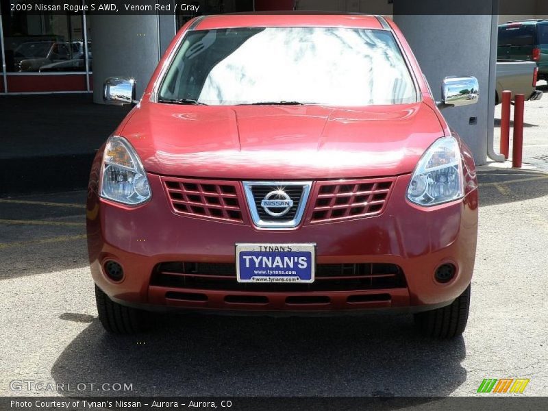 Venom Red / Gray 2009 Nissan Rogue S AWD