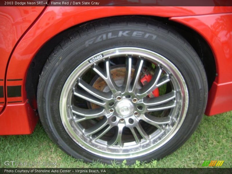 Flame Red / Dark Slate Gray 2003 Dodge Neon SRT-4