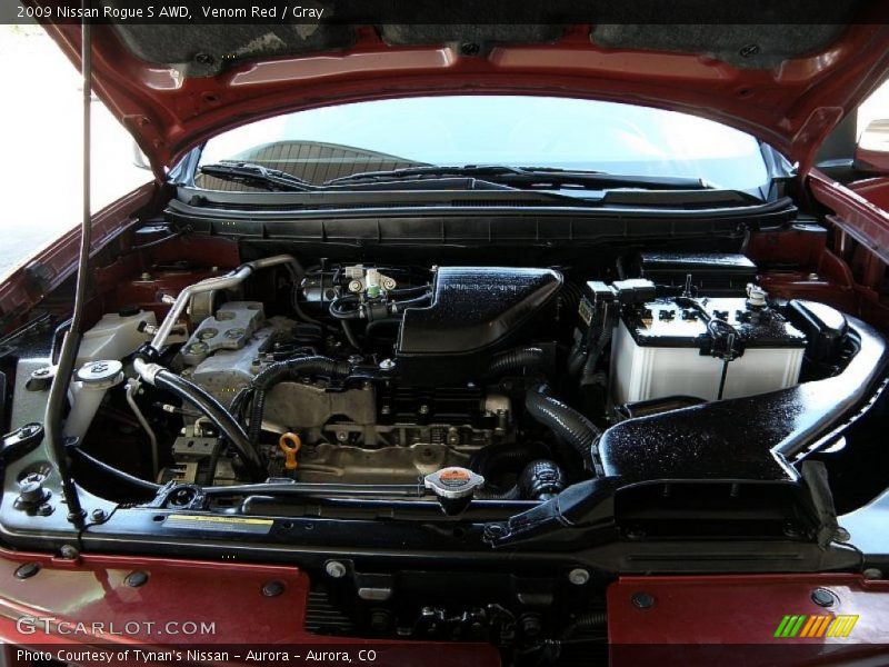 Venom Red / Gray 2009 Nissan Rogue S AWD