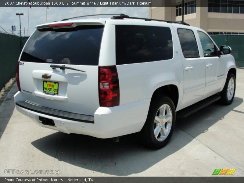 Summit White / Light Titanium/Dark Titanium 2007 Chevrolet Suburban 1500 LTZ