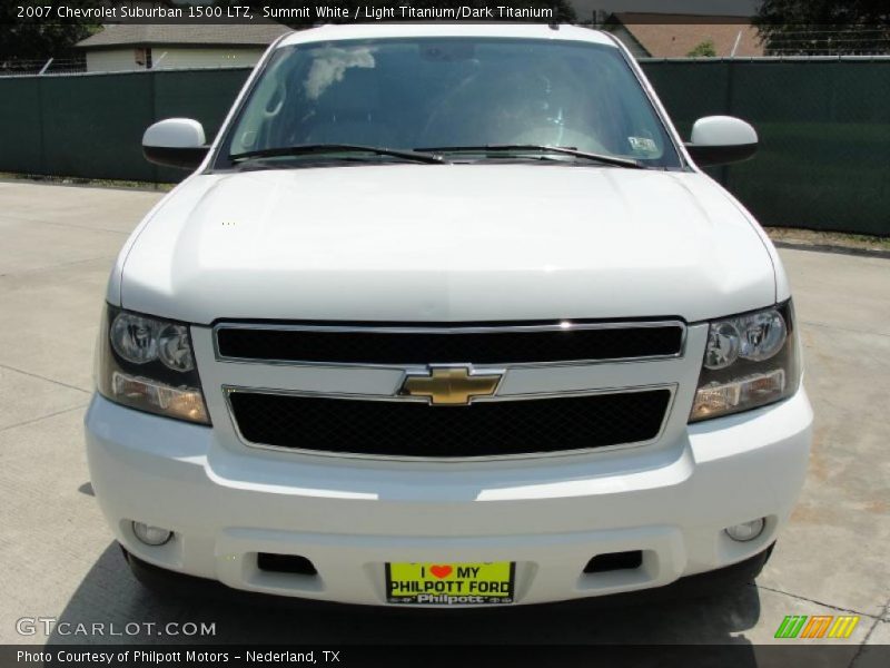 Summit White / Light Titanium/Dark Titanium 2007 Chevrolet Suburban 1500 LTZ