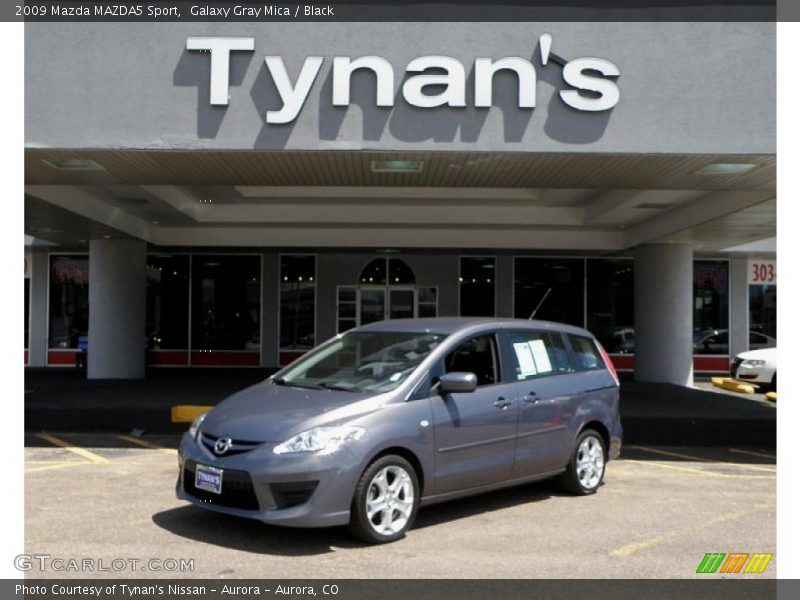 Galaxy Gray Mica / Black 2009 Mazda MAZDA5 Sport