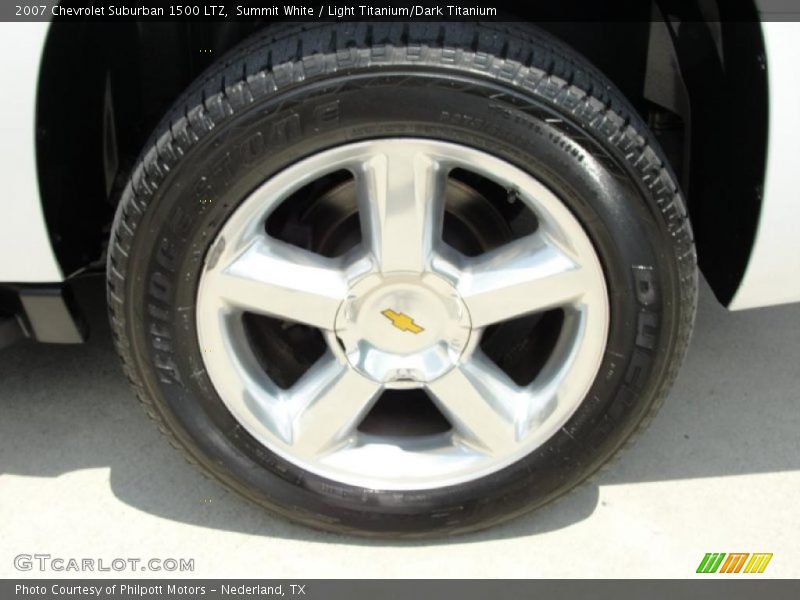 Summit White / Light Titanium/Dark Titanium 2007 Chevrolet Suburban 1500 LTZ