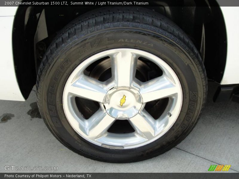 Summit White / Light Titanium/Dark Titanium 2007 Chevrolet Suburban 1500 LTZ