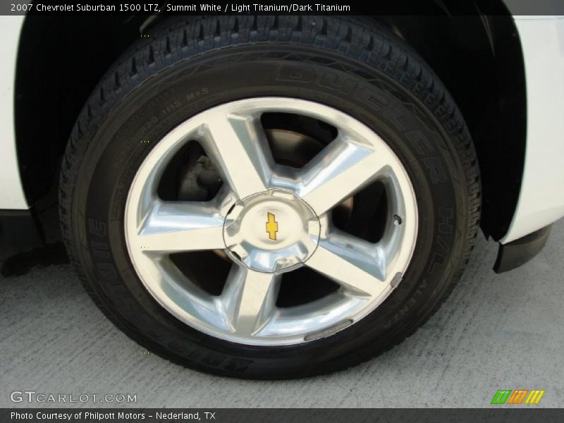 Summit White / Light Titanium/Dark Titanium 2007 Chevrolet Suburban 1500 LTZ