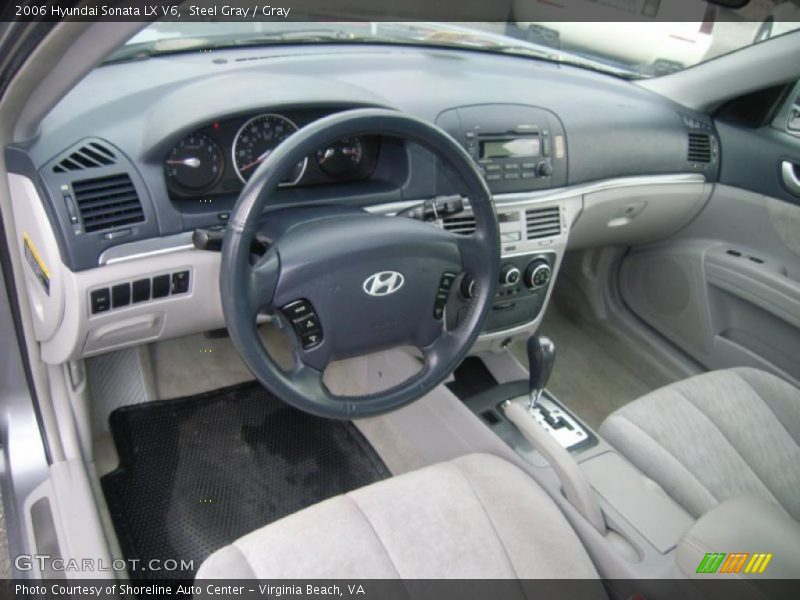 Steel Gray / Gray 2006 Hyundai Sonata LX V6