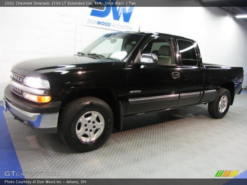 Onyx Black / Tan 2002 Chevrolet Silverado 1500 LT Extended Cab 4x4