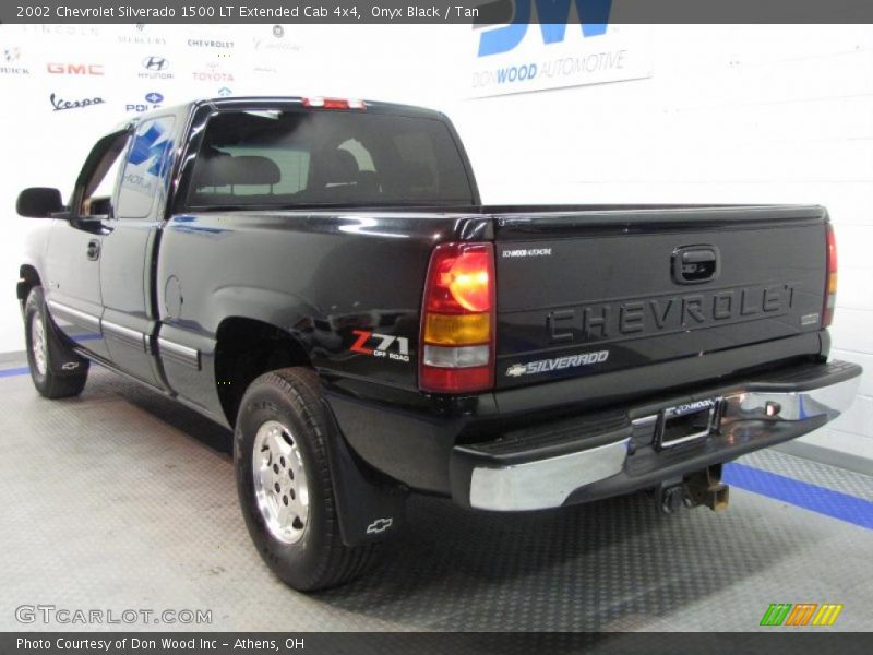 Onyx Black / Tan 2002 Chevrolet Silverado 1500 LT Extended Cab 4x4