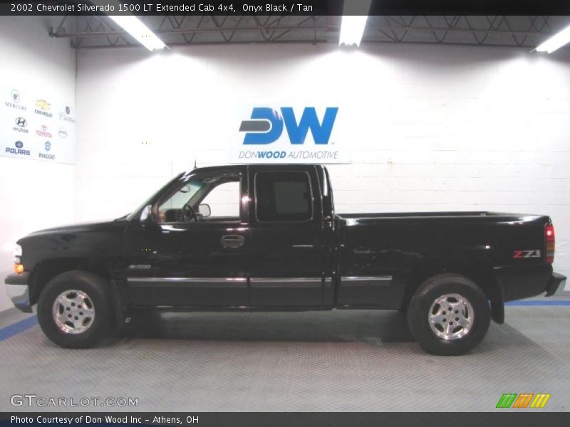 Onyx Black / Tan 2002 Chevrolet Silverado 1500 LT Extended Cab 4x4