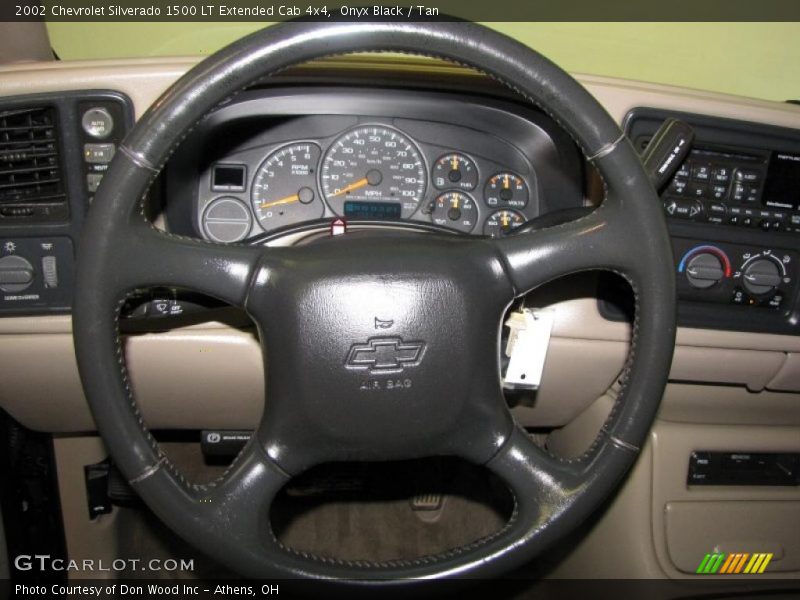 Onyx Black / Tan 2002 Chevrolet Silverado 1500 LT Extended Cab 4x4