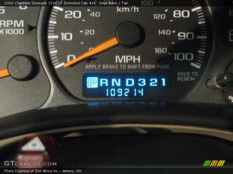 Onyx Black / Tan 2002 Chevrolet Silverado 1500 LT Extended Cab 4x4