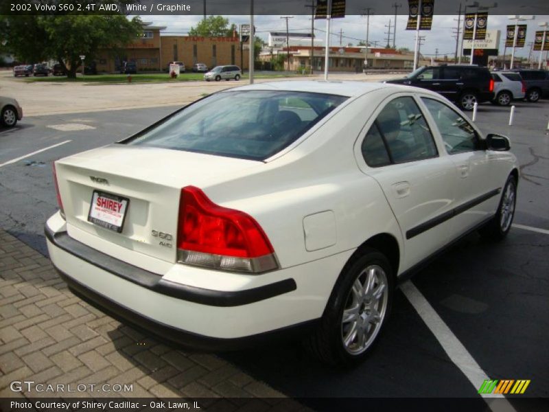 White / Graphite 2002 Volvo S60 2.4T AWD