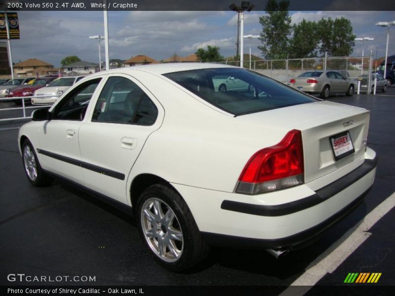 White / Graphite 2002 Volvo S60 2.4T AWD