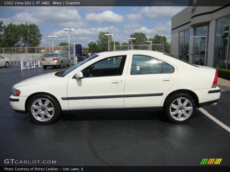 White / Graphite 2002 Volvo S60 2.4T AWD