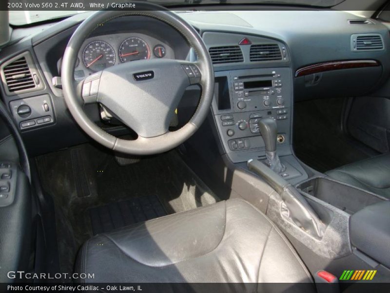 White / Graphite 2002 Volvo S60 2.4T AWD