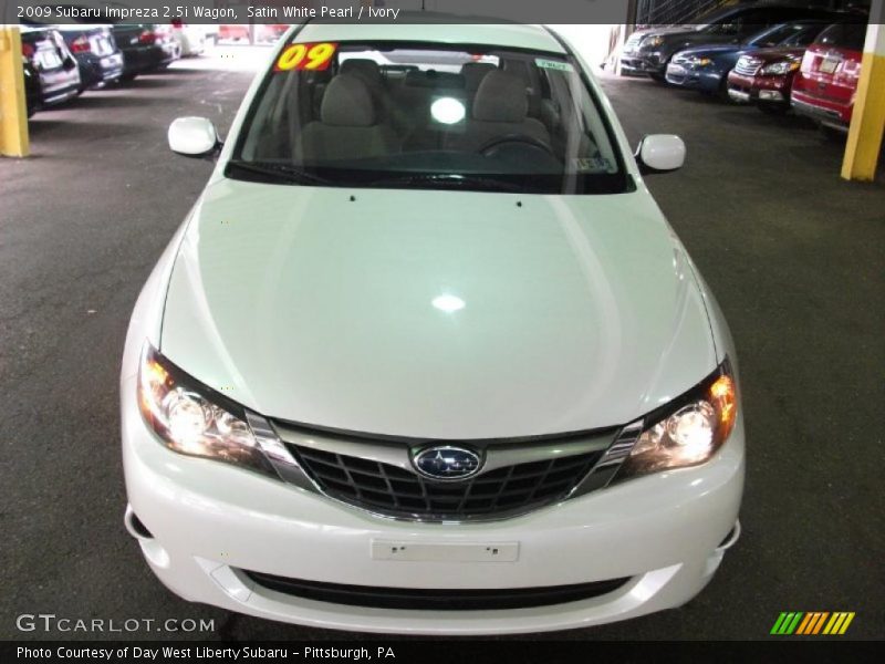 Satin White Pearl / Ivory 2009 Subaru Impreza 2.5i Wagon