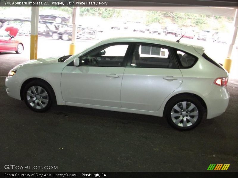 Satin White Pearl / Ivory 2009 Subaru Impreza 2.5i Wagon
