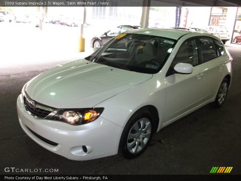 Satin White Pearl / Ivory 2009 Subaru Impreza 2.5i Wagon