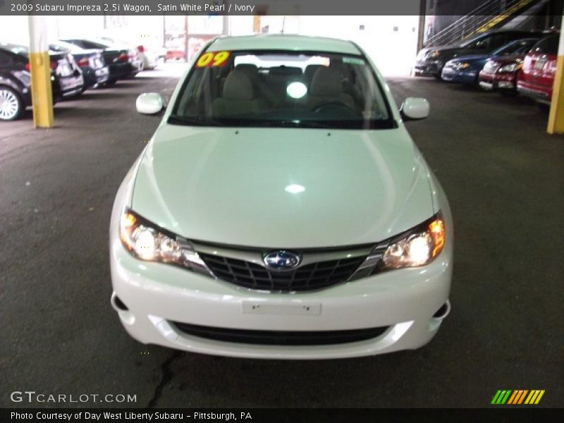 Satin White Pearl / Ivory 2009 Subaru Impreza 2.5i Wagon