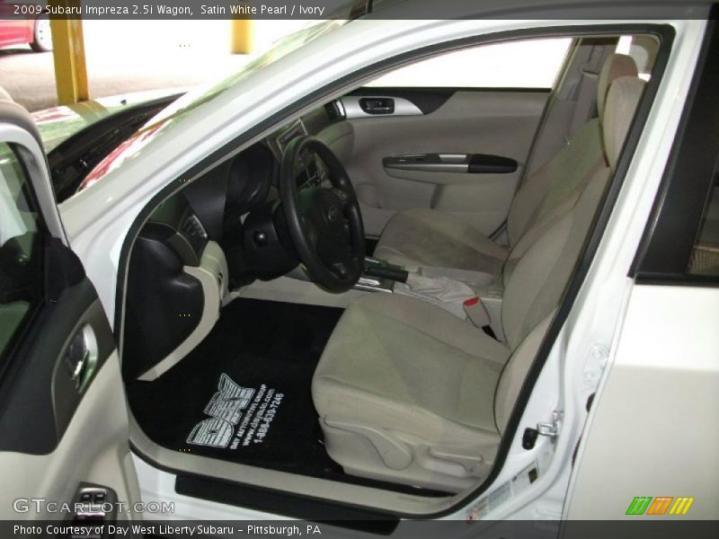 Satin White Pearl / Ivory 2009 Subaru Impreza 2.5i Wagon