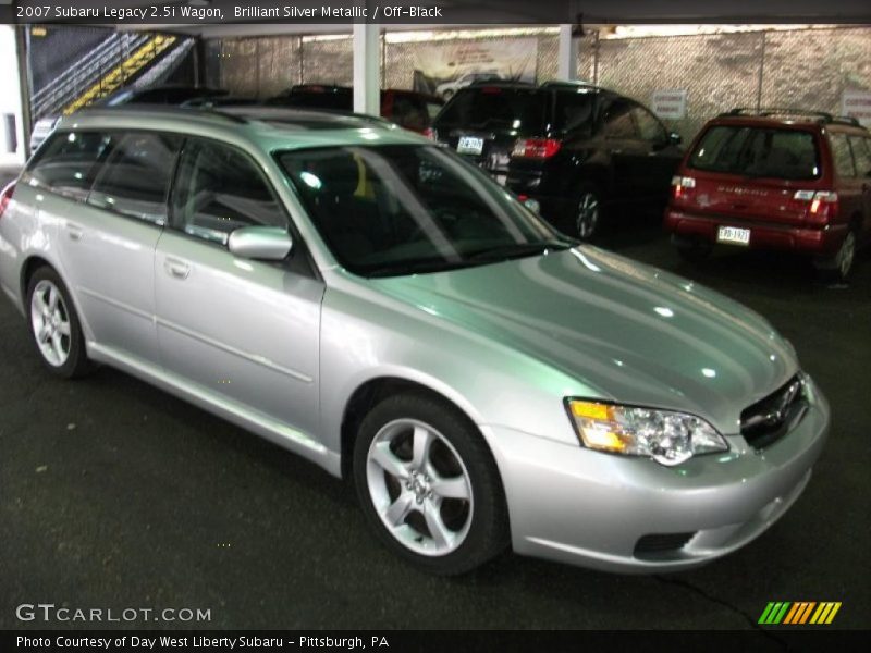 Brilliant Silver Metallic / Off-Black 2007 Subaru Legacy 2.5i Wagon