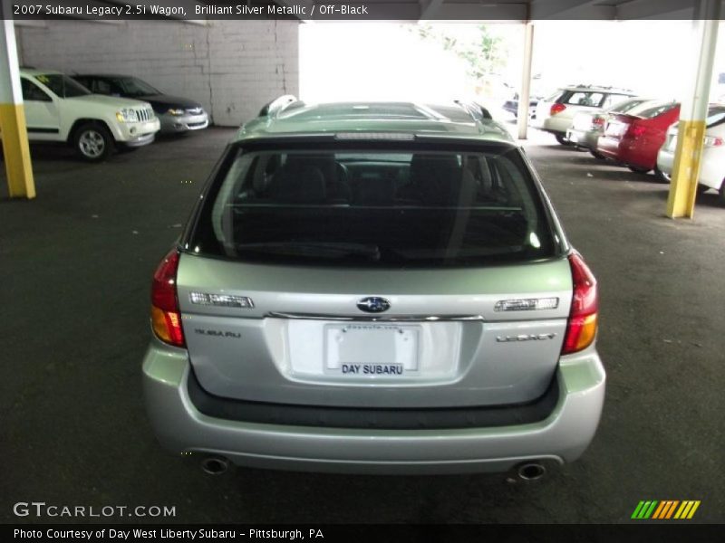 Brilliant Silver Metallic / Off-Black 2007 Subaru Legacy 2.5i Wagon