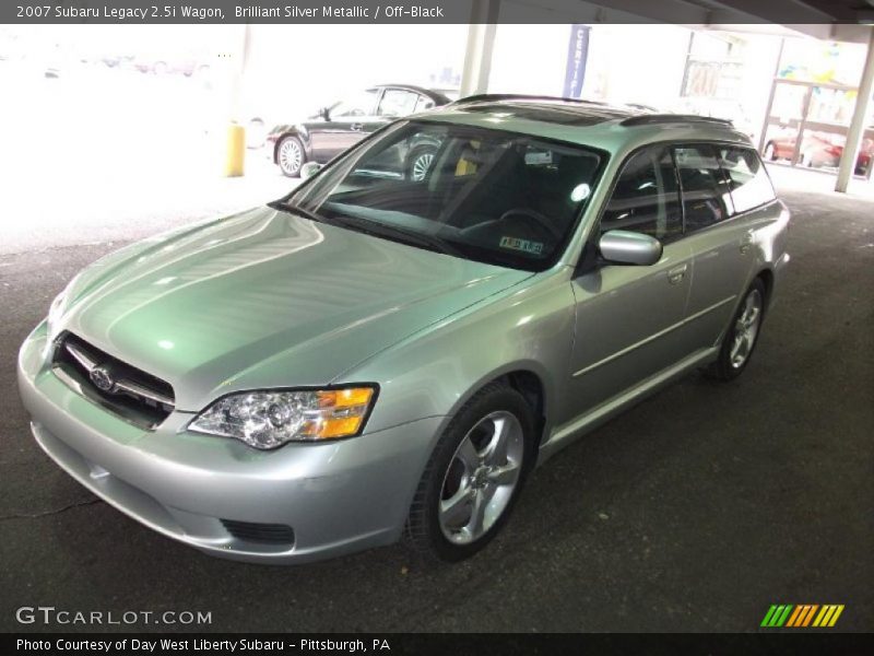 Brilliant Silver Metallic / Off-Black 2007 Subaru Legacy 2.5i Wagon