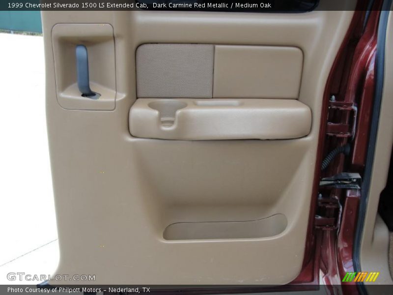 Dark Carmine Red Metallic / Medium Oak 1999 Chevrolet Silverado 1500 LS Extended Cab