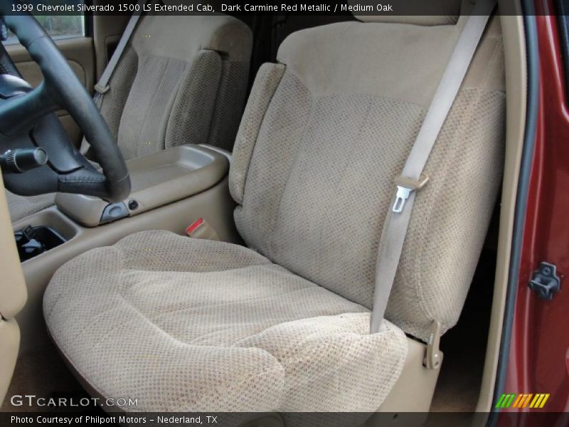 Dark Carmine Red Metallic / Medium Oak 1999 Chevrolet Silverado 1500 LS Extended Cab