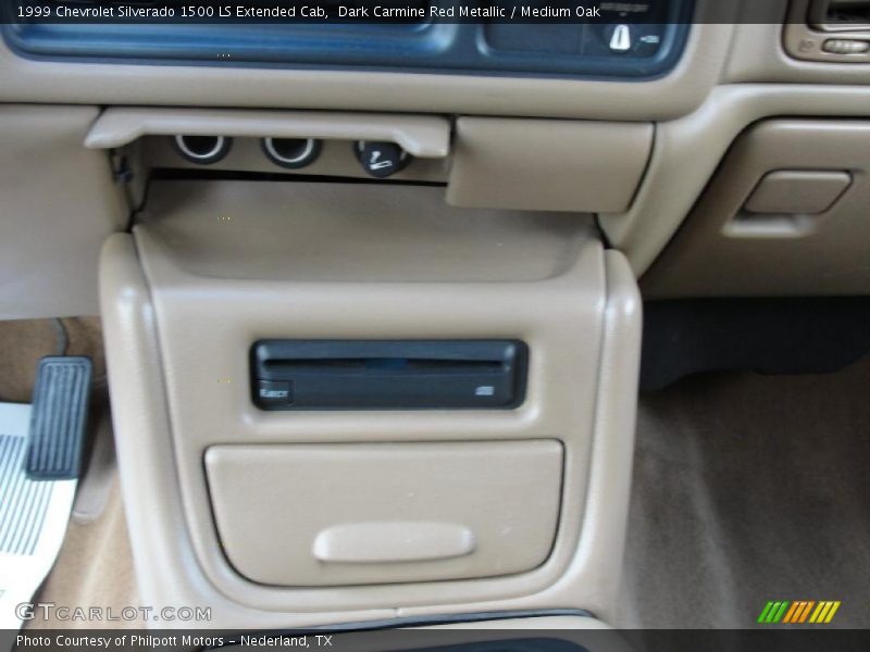 Dark Carmine Red Metallic / Medium Oak 1999 Chevrolet Silverado 1500 LS Extended Cab