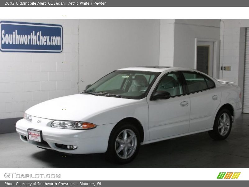 Arctic White / Pewter 2003 Oldsmobile Alero GL Sedan