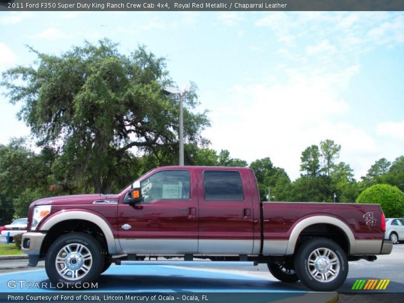  2011 F350 Super Duty King Ranch Crew Cab 4x4 Royal Red Metallic