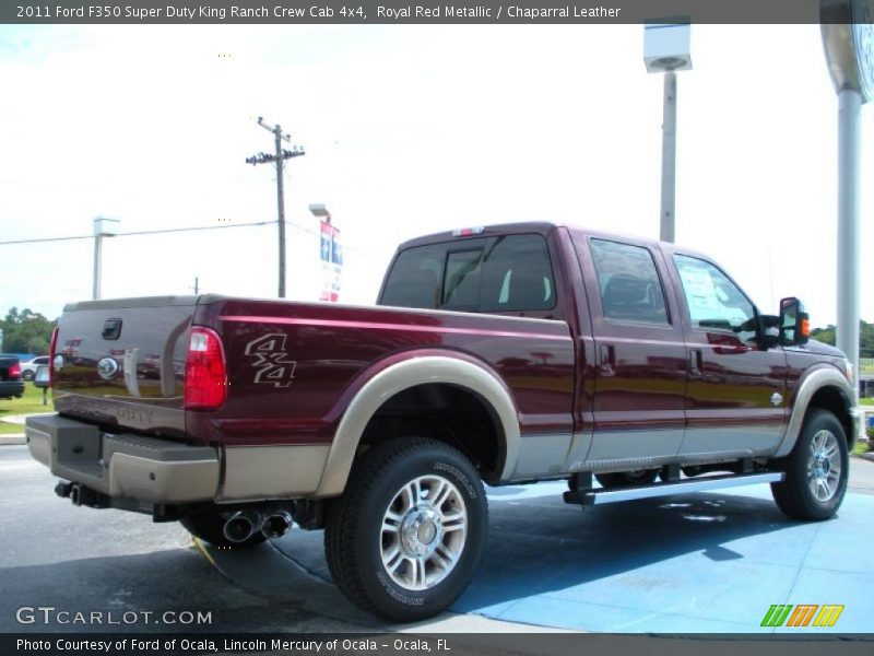 Royal Red Metallic / Chaparral Leather 2011 Ford F350 Super Duty King Ranch Crew Cab 4x4