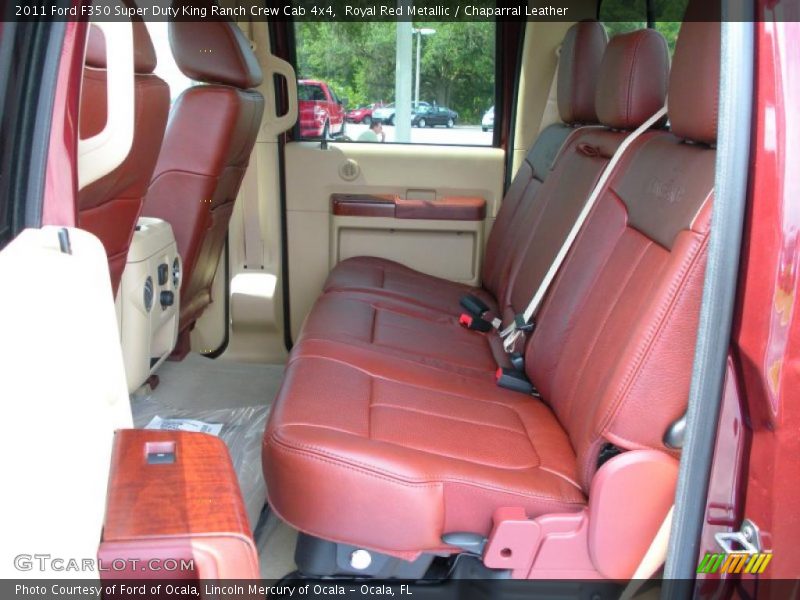 Rear Seat of 2011 F350 Super Duty King Ranch Crew Cab 4x4